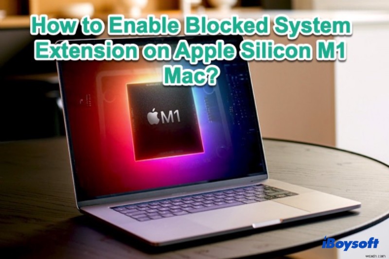 Mac용 iBoysoft Data Recovery의 시스템 확장이 Apple Silicon이 설치된 Mac에서 로드되도록 허용