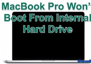 MacBook Pro가 내장 하드 드라이브에서 부팅되지 않습니다. 해결 방법은 무엇입니까?