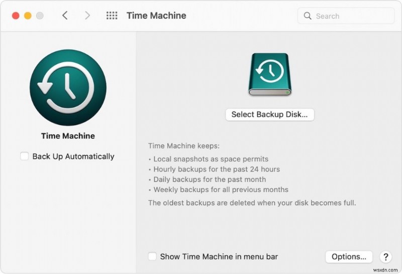 Time Machine이 Mac에서 작동을 멈췄습니다 2022년 6월:수정됨