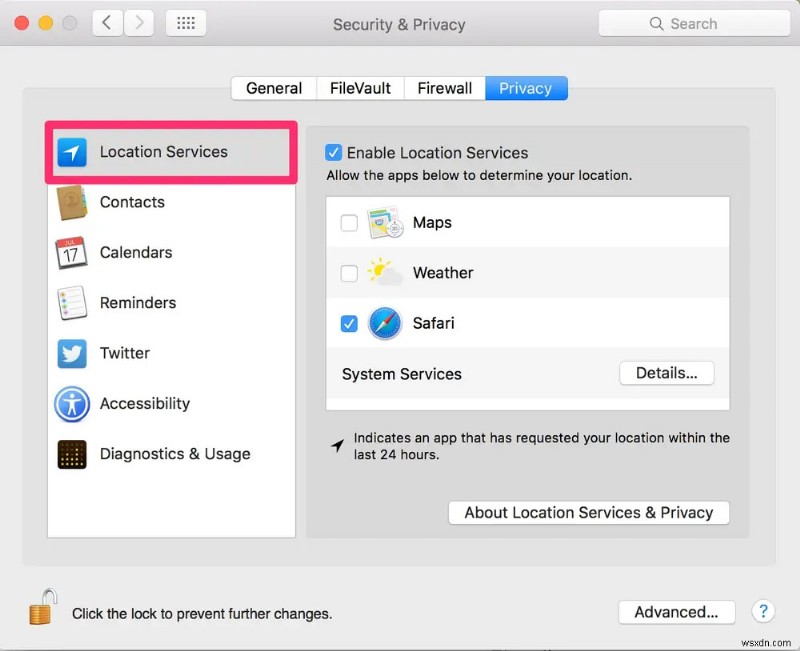 [Fixed] macOS Monterey에서 위치 서비스가 작동하지 않음