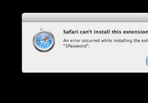 Mac의 Safari 브라우저에서 특정 Safari 확장 프로그램을 설치할 수 없음 