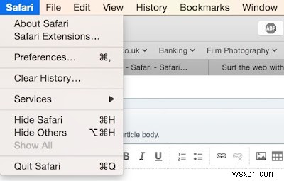 Mac의 Safari 브라우저에서 특정 Safari 확장 프로그램을 설치할 수 없음 