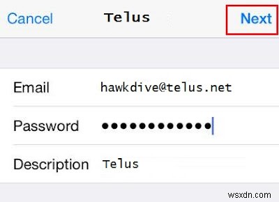 iPhone, iPad 또는 Mac의 telus.net 또는 telusplanet.net 이메일 계정에서 이메일을 보낼 수 없습니다.