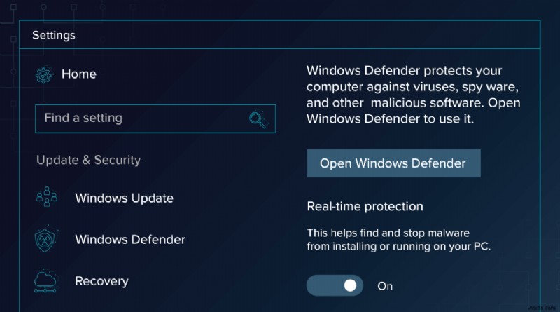 Windows 10에서 그룹 정책에 의해 차단된 Windows Defender를 수정하는 방법은 무엇입니까?