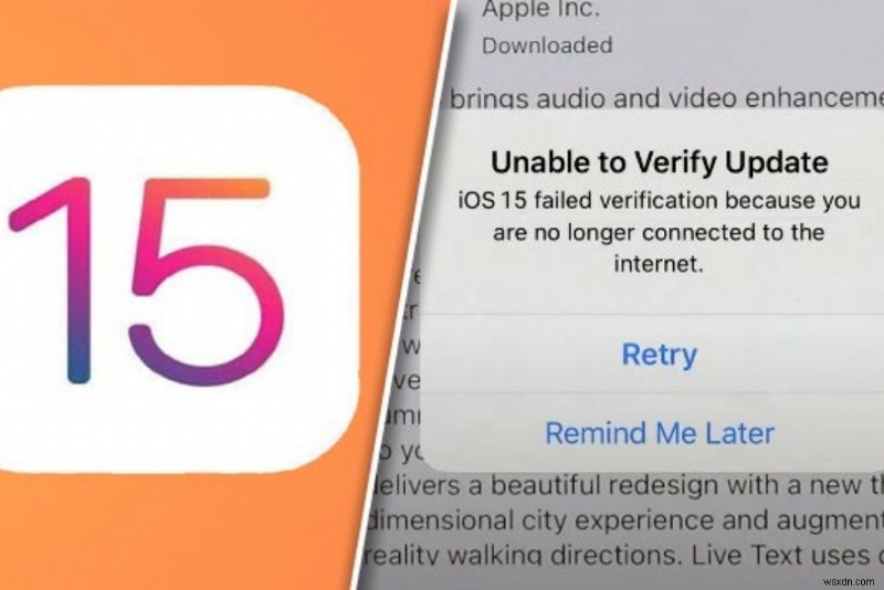 iOS 15에서 실패한 확인 오류를 수정하는 방법″?