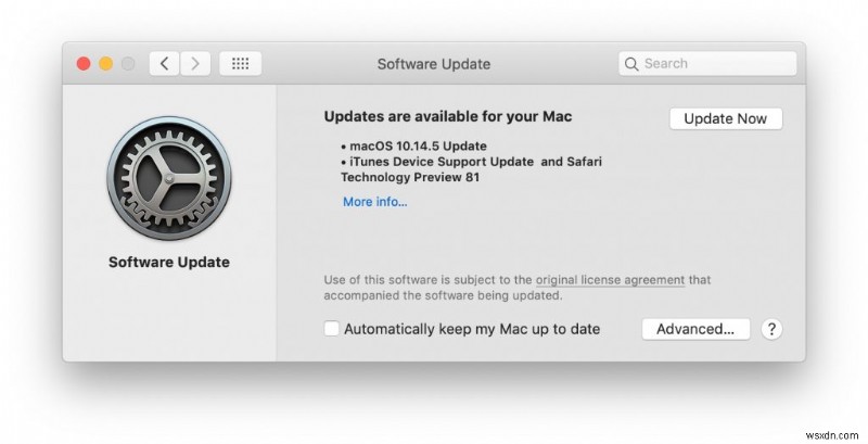 패키지 %@이(가) 없거나 잘못된 macOS Monterey 업그레이드 오류 수정