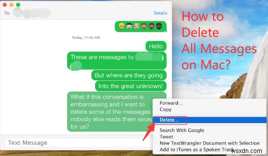 Mac에서 즉시 메시지 및 대화를 삭제하는 방법 