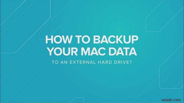 Mac을 외장 하드 드라이브에 백업하는 방법에 대한 안내