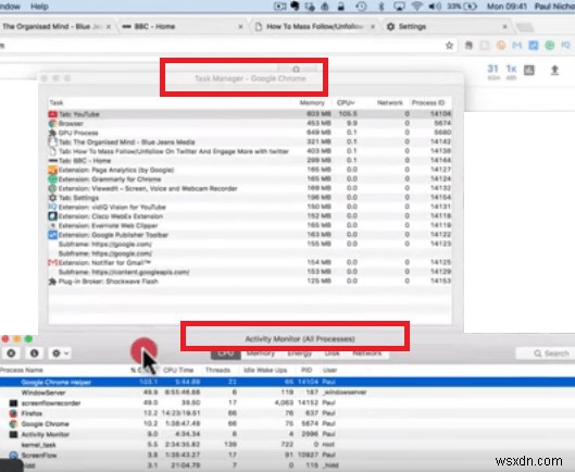 Google Chrome 도우미 프로세스 관리:Mac을 빠르게 유지 