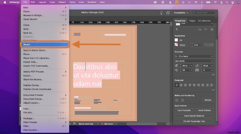 Mac에서 저장되지 않거나 삭제된 InDesign 파일을 복구하는 방법 