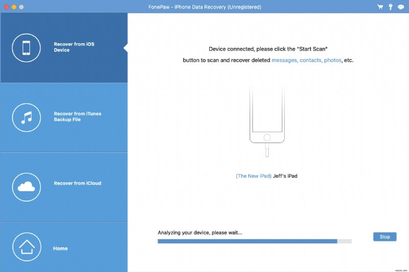 삭제된 파일을 복원하는 최고의 iPad 데이터 복구 소프트웨어