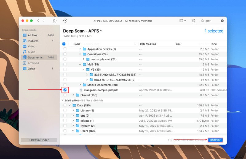 Macbook Air에서 데이터를 복구하는 방법:다양한 사례가 적용됨 