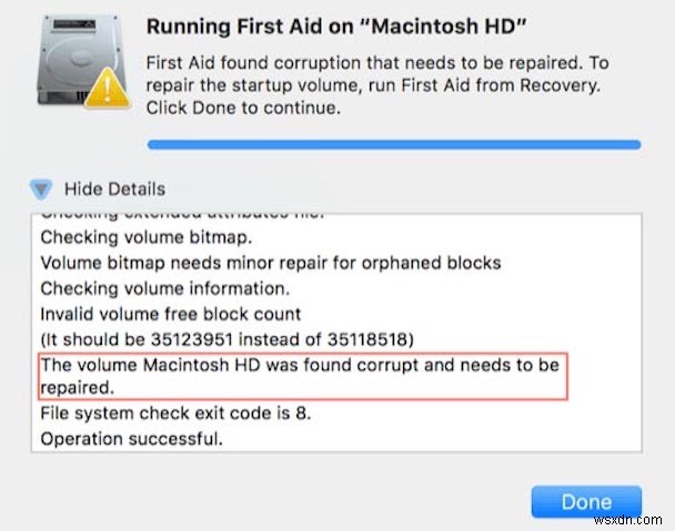 Mac에서 디스크 검사 및 복구를 위해 디스크 유틸리티 응급 처치를 실행하는 방법은 무엇입니까?