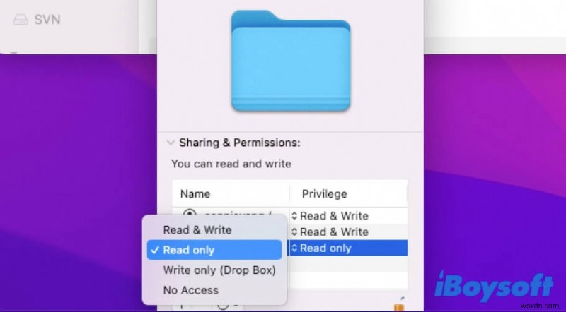 Mac 2022에서 파일, 폴더, 앱 및 하드 드라이브 권한 변경