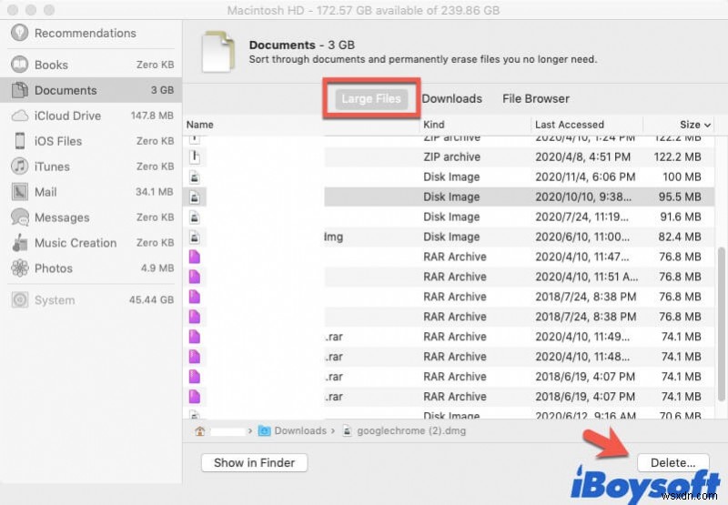 가장 간단한 방법으로 Mac에서 파일을 삭제하는 방법
