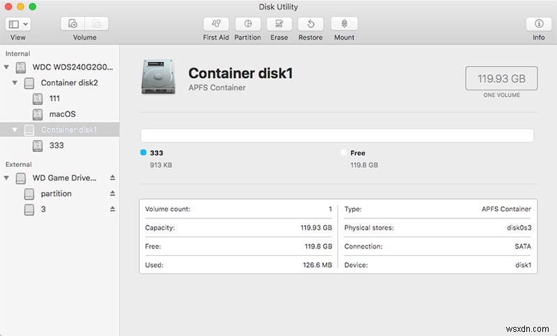 Mac에서 외장 하드 드라이브를 포맷하는 방법은 무엇입니까?