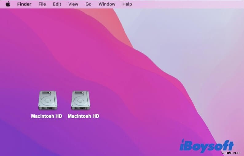 데스크톱에서 Macintosh HD를 제거하는 방법은 무엇입니까?