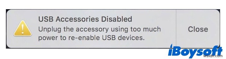 [21 Fixes] Mac에서 계속해서 USB 액세서리가 2022년에 비활성화되었다고 말하는 이유
