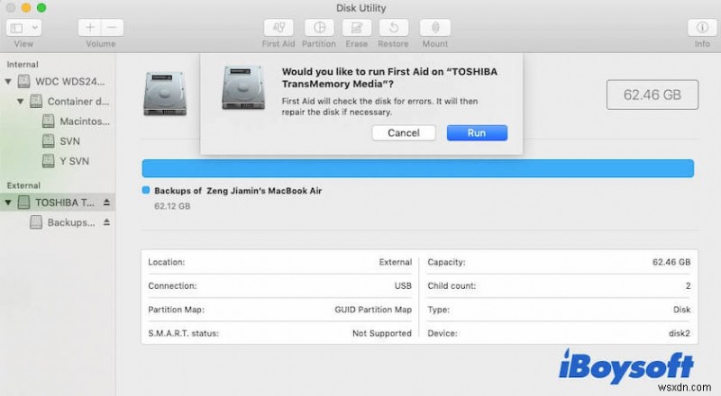 반복된 디스크가 Mac에서 제대로 배출되지 않음 알림을 중지하는 방법은 무엇입니까?