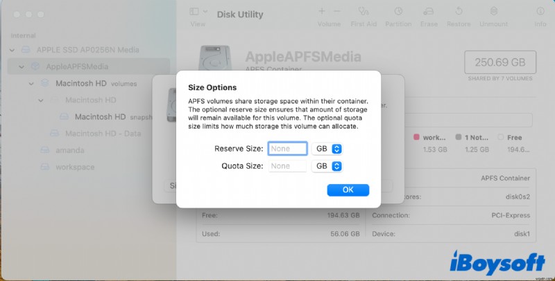[자습서]Mac에서 APFS 볼륨을 컨테이너에 추가하는 방법