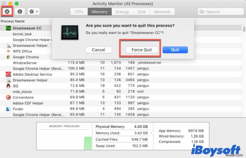 Mac/MacBook Pro에서 메모리/RAM을 확보하는 방법은 무엇입니까?
