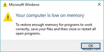 컴퓨터의 메모리가 부족합니다 - Mac 바이러스 제거