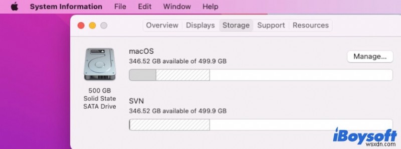 파일을 삭제하지만 Mac에서 공간을 확보하지 못하는 문제가 수정되었습니다.