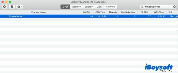 Mac의 WindowServer란 무엇이며 Mac WindowServer CPU 사용량을 줄이는 방법은 무엇입니까?