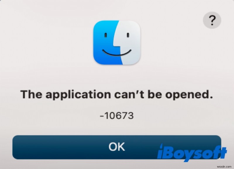 Mac에서 응용 프로그램을 열 수 없음:오류 10673 및 10826