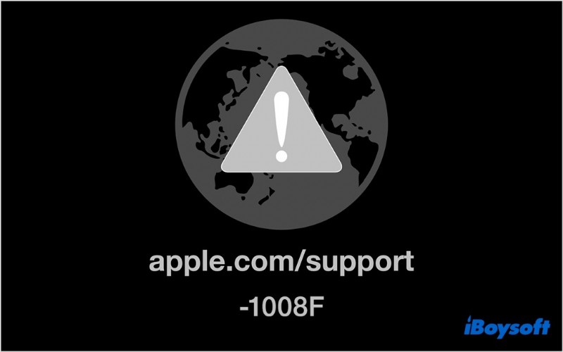 복구 모드로 부팅할 때 Mac 오류 -1008F를 우회하는 방법은 무엇입니까?