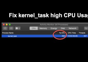 Mac에서 Kernel_task 높은 CPU 문제를 해결하는 방법은 무엇입니까?