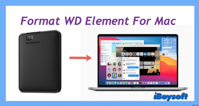 Mac용 WD Elements를 포맷하는 방법에 대한 자습서