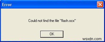 Flash.ocx 오류를 수정하는 방법 – Flash Player 제거 