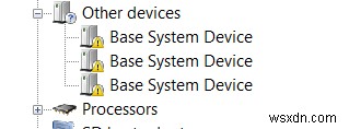 Windows 7에서  기본 시스템 장치 용 드라이버를 얻는 방법