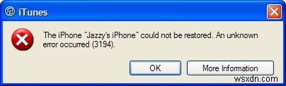 3194 오류 수정 자습서 – 3194 iPhone 복원 오류를 복구하는 방법