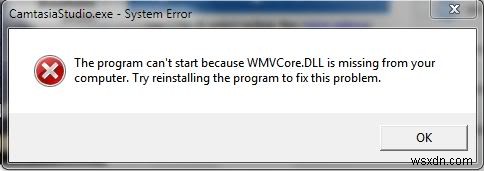 Windows PC에서 WMVCore.dll 오류 수정 