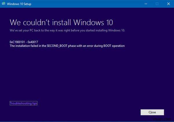 Windows 업그레이드 오류 코드 0xC1900101을 수정하는 방법