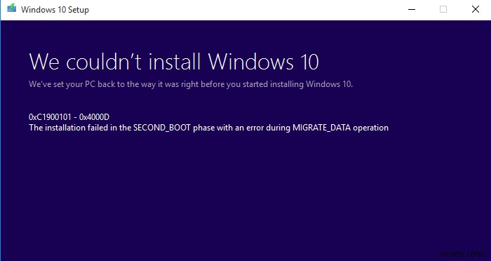 Windows 10 업데이트 오류 코드 0x8007042B – 0x4000D를 수정하는 방법