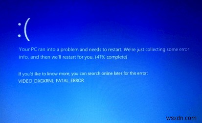 Windows 10에서 비디오 DXGKRNL 치명적인 오류를 복구하는 방법