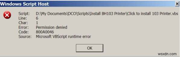 800A0046(권한 거부됨) 오류 수정 –  Windows Installer  복구