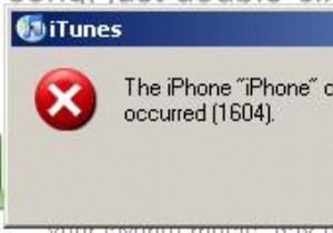 iPhone 1604 오류 수정