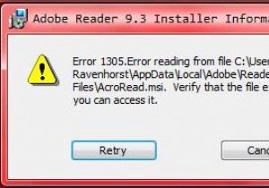 Windows 1305 오류를 수정하는 방법