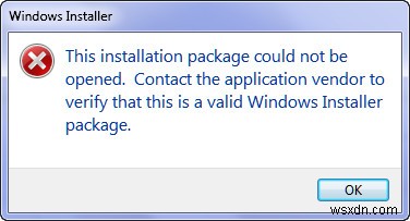 Windows Installer 오류 2263 수정 자습서 