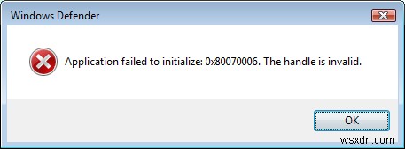 Windows 오류 0x80070006 코드를 수정하는 방법 