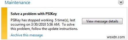 PSIKey.dll 오류를 복구하는 방법