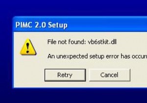 Vb6stkit.dll 오류 해결 단계
