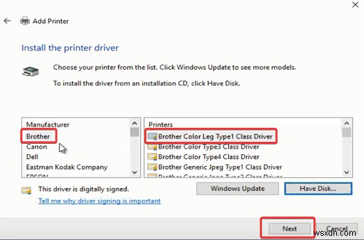 Windows 10에서 Brother 프린터 드라이버 다운로드 및 설치