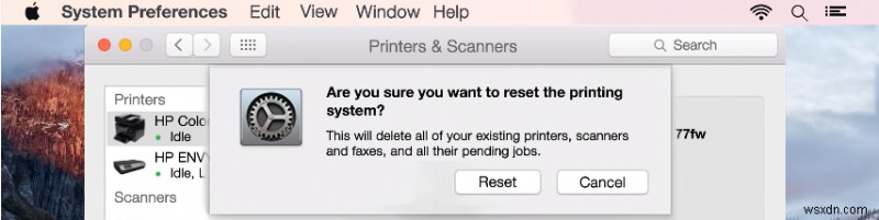 (해결됨) HP ​​프린터 상태 오프라인 | 응답하지 않음(Mac)