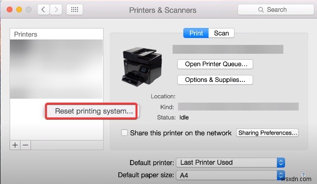 HP 프린터 인쇄 시스템 재설정을 위한 궁극적인 가이드(Mac) – PCASTA