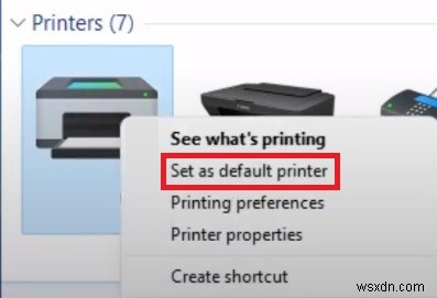 Epson 프린터를 기본 프린터로 설정 Windows 11 – Epson 프린터 설명서